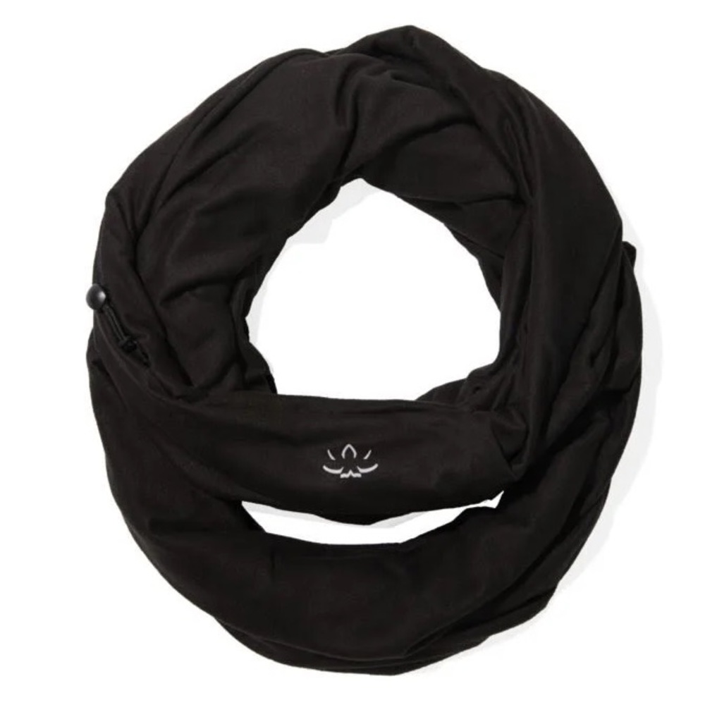 Beyond Yoga Black Hidden Pocket Infinity Scarf - Picture 3 of 4